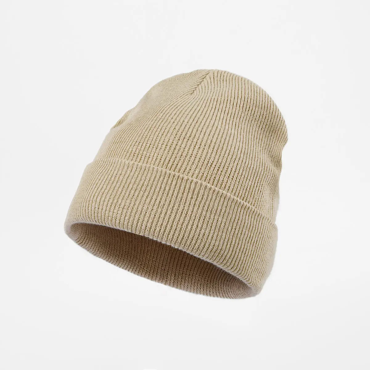 Organic Cotton Rib Beanie in Oat