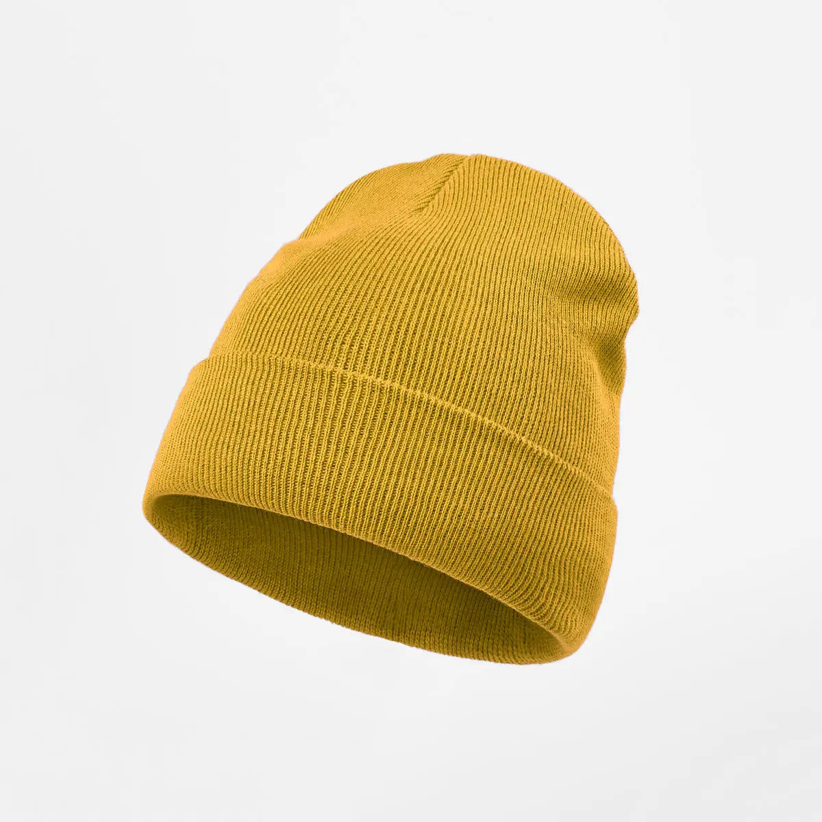 Organic Cotton Rib Beanie in Ginger
