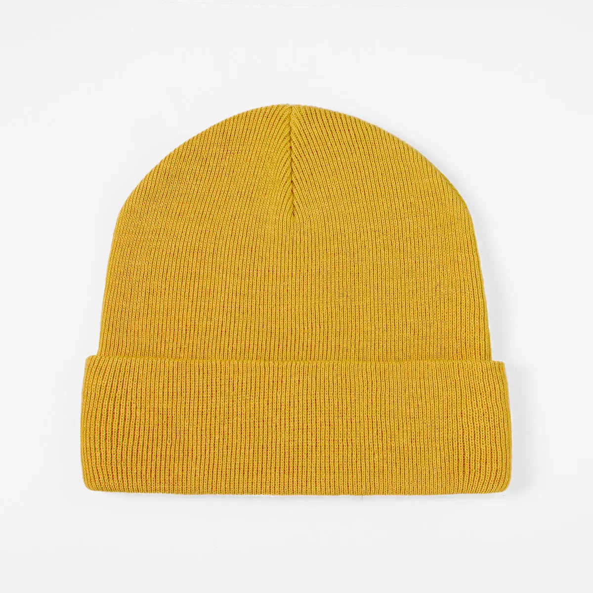 Organic Cotton Rib Beanie in Ginger, side