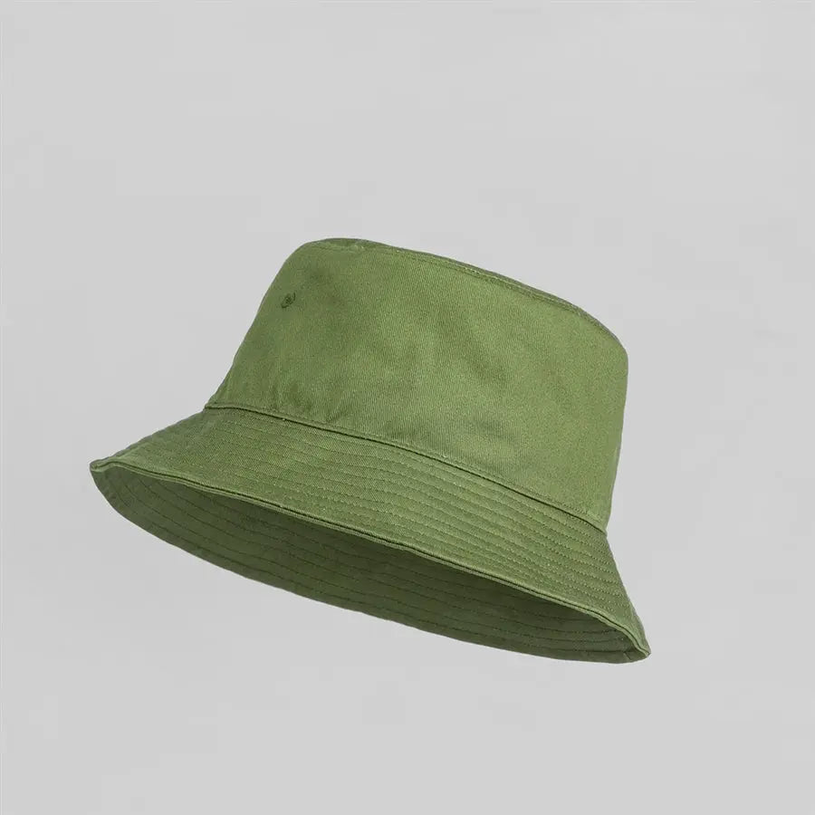 Organic Cotton Bucket Hat, worn