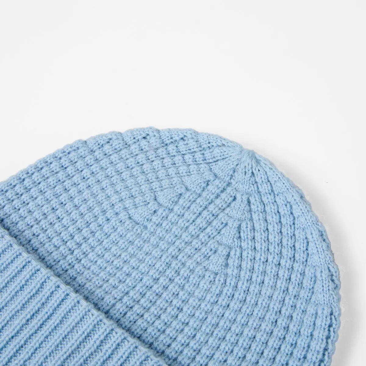 Waffle Knit Wool Beanie, detail