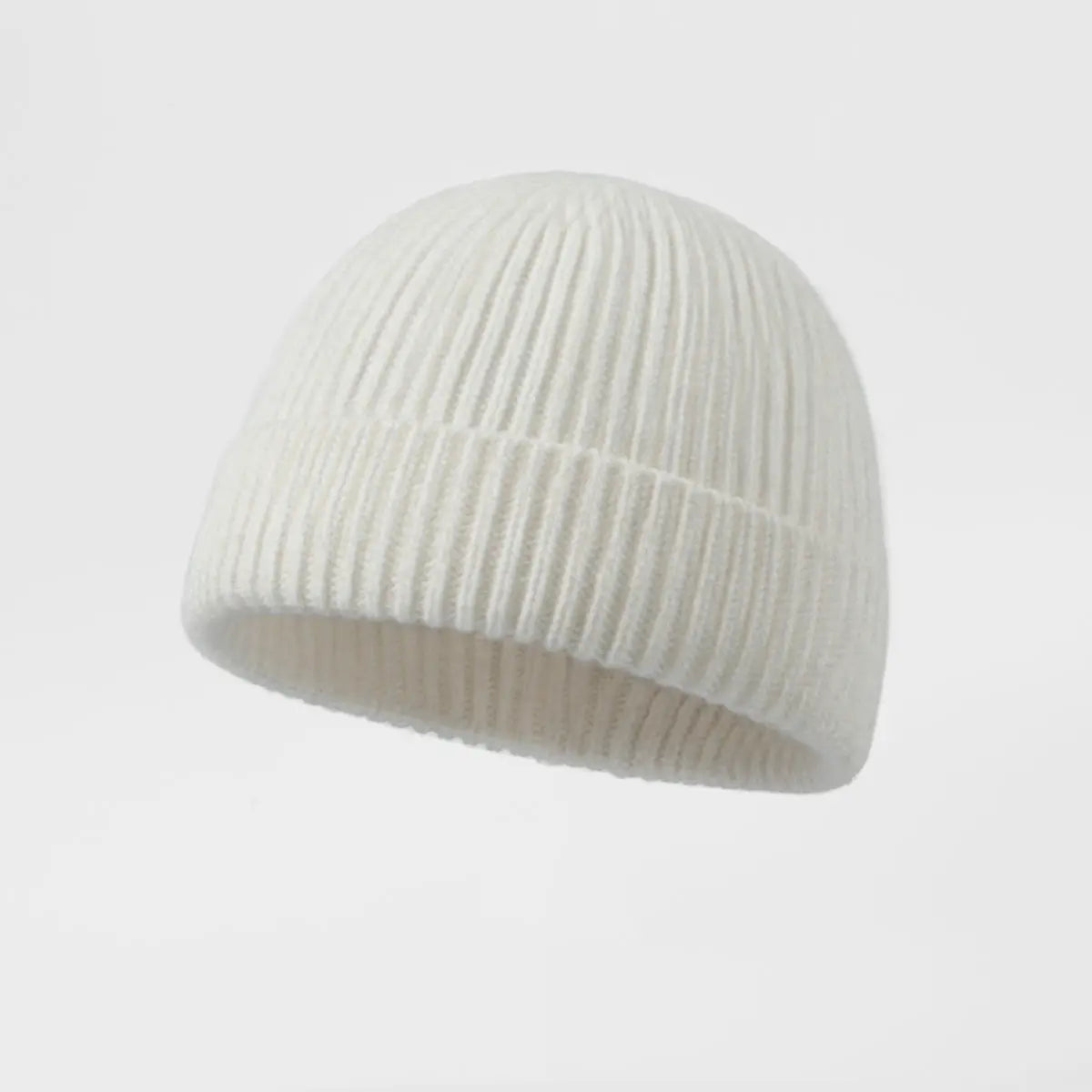 Merino Fisherman Beanie in Ivory