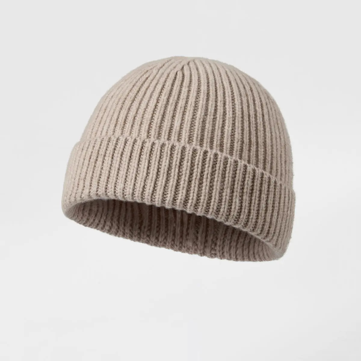 Merino Fisherman Beanie in Oat