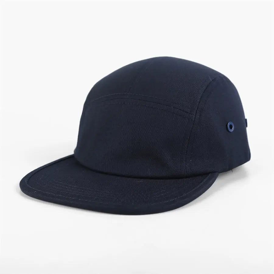 Cotton Twill Camp Cap in Navy