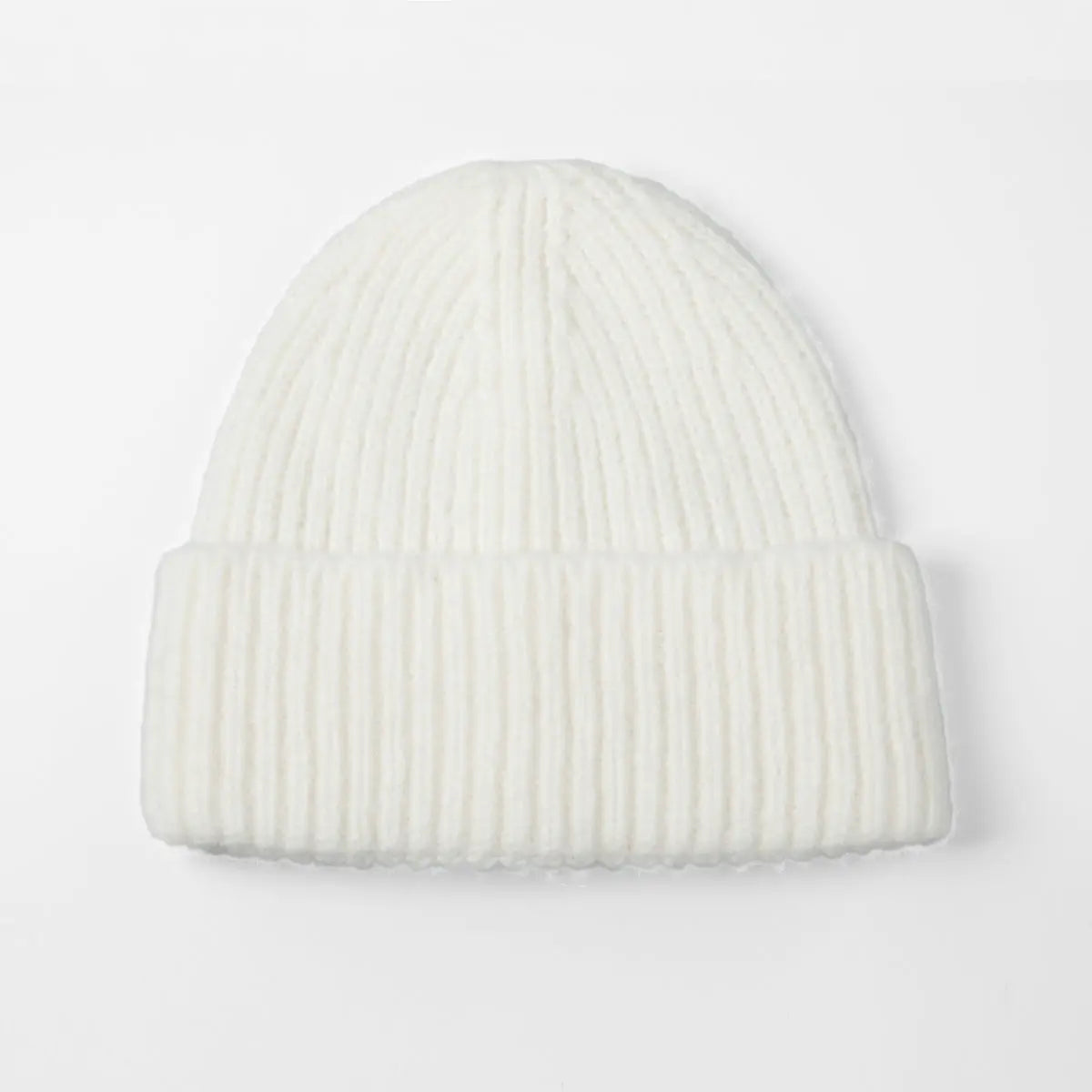 Brushed Mohair Blend Beanie in Ivory, side