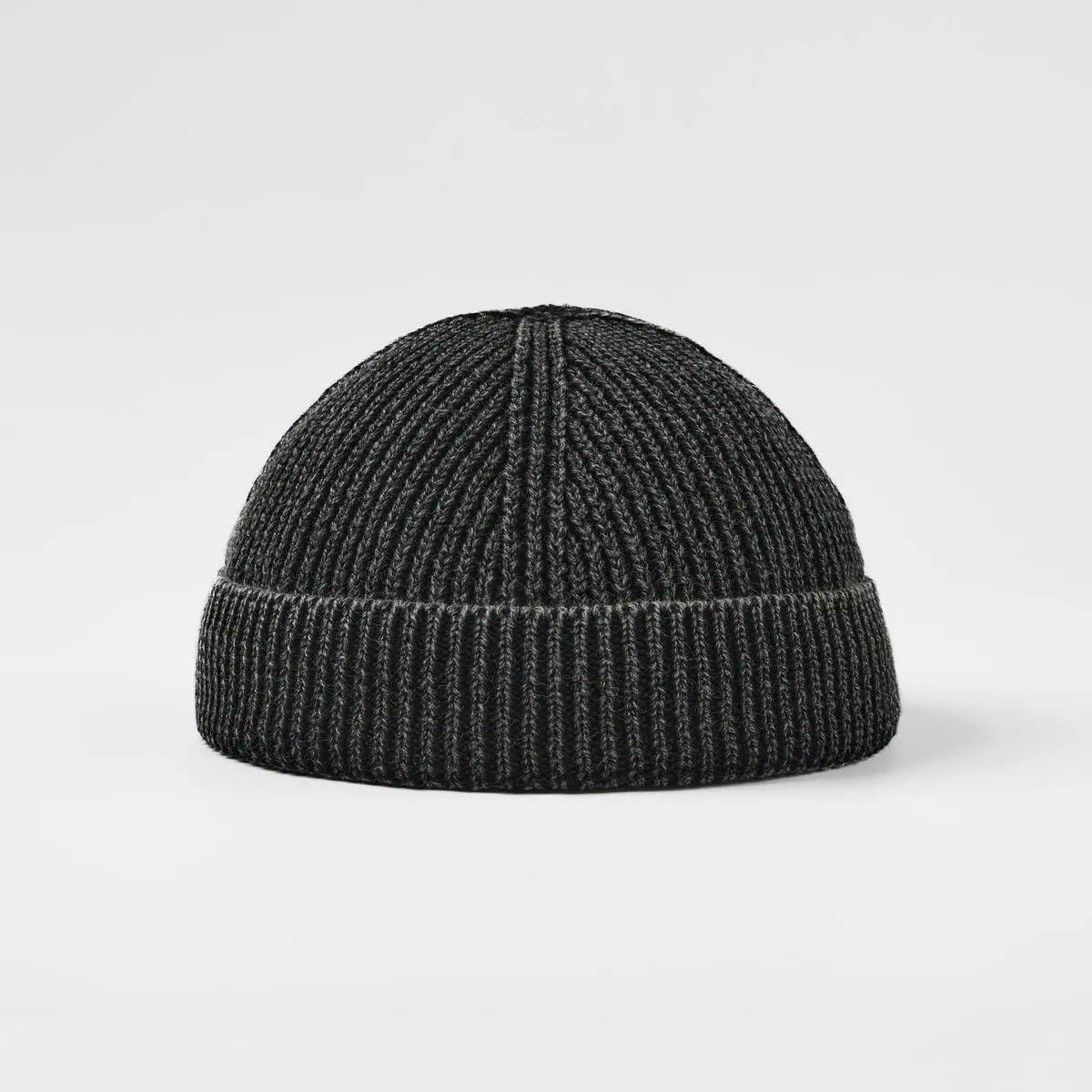 Vintage Cotton Fisherman Beanie in Black, side