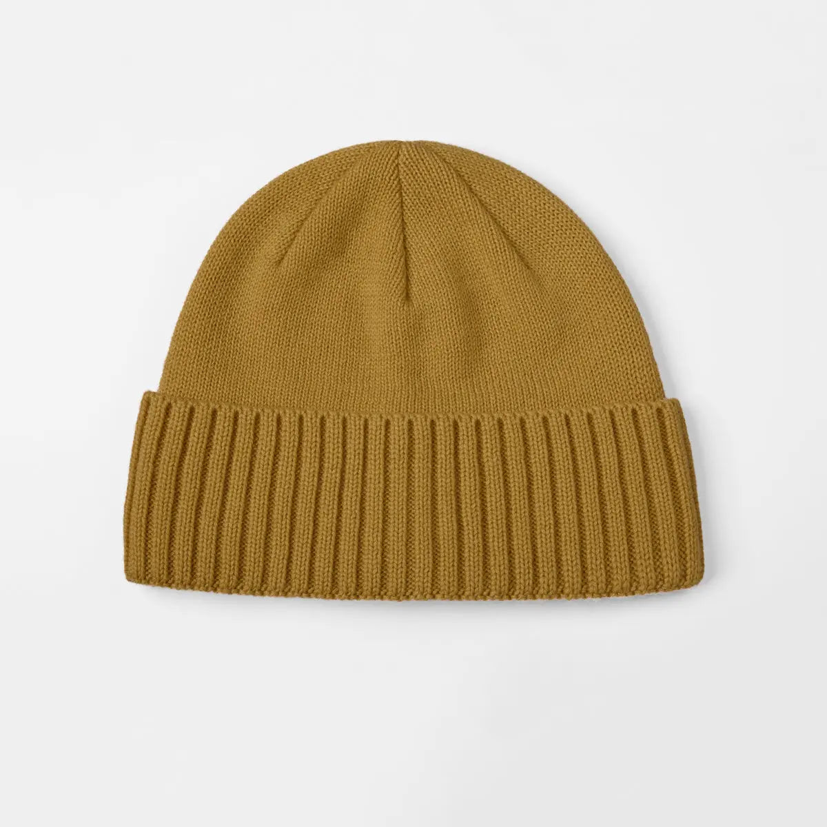 Classic Rib Wool Beanie in Ginger, side