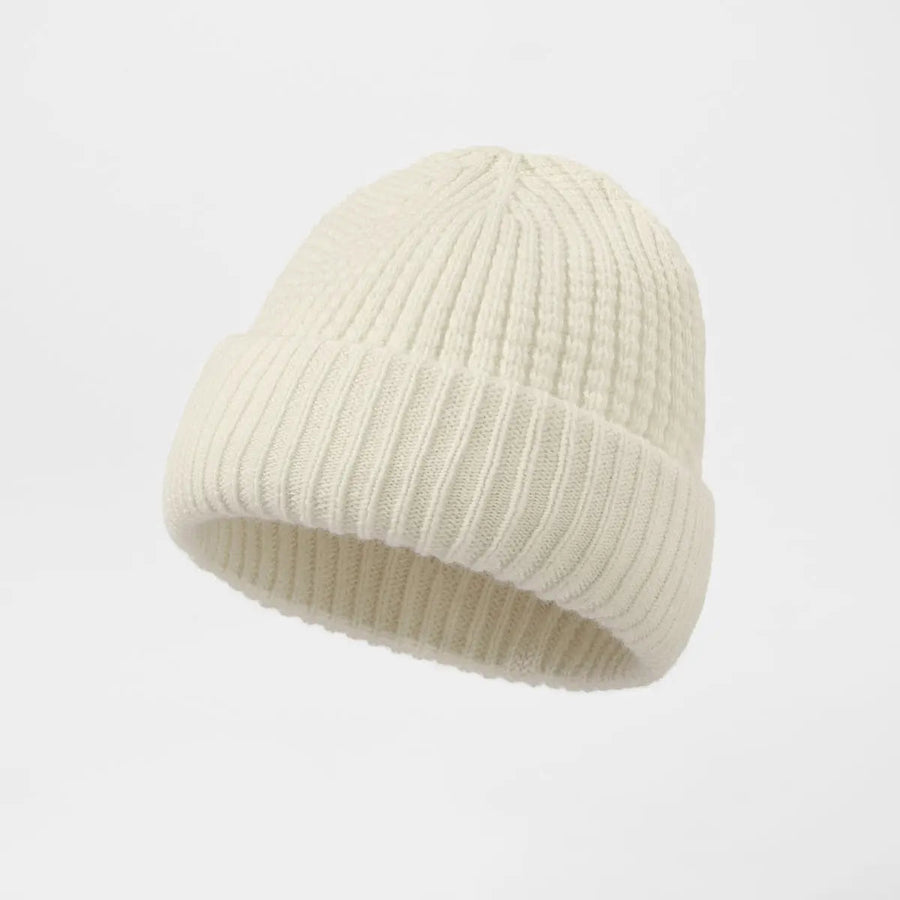 Waffle Knit Wool Beanie