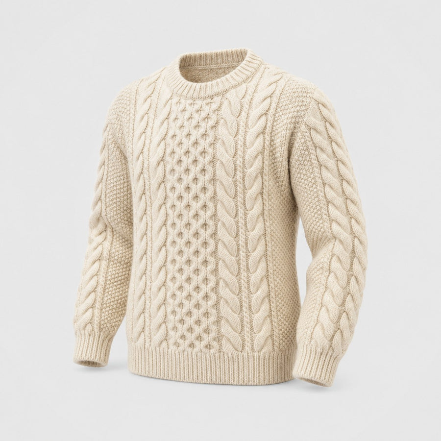Fisherman Cable Crewneck