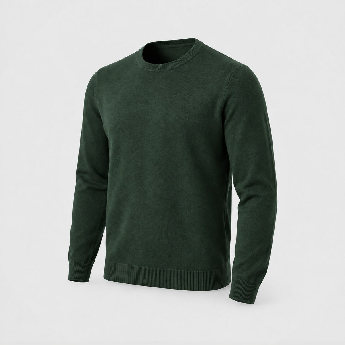 Merino Crewneck in Forest