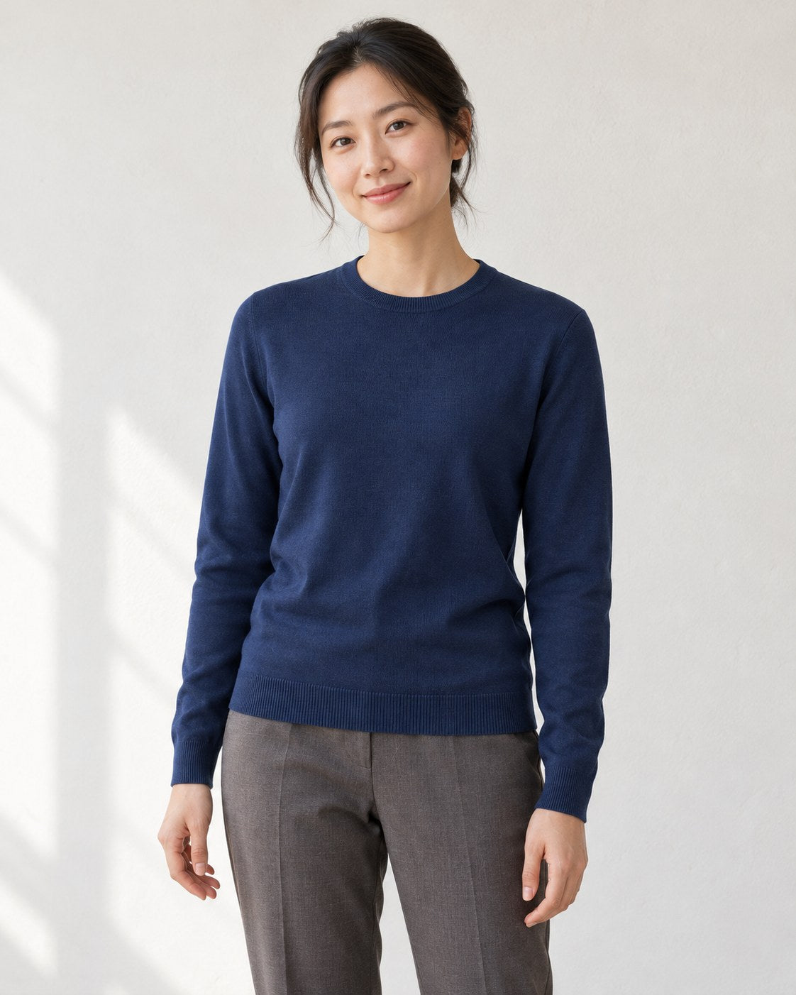 Merino Crewneck, worn